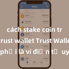 cách stake coin trên ví trust wallet Trust Wallet có phải là ví điện tử uy tín tại Việt Nam không?